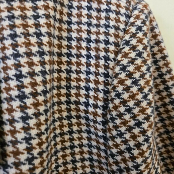 Old Navy NWT Double-Breasted Textured Blazer Brown Plaid Houndstooth Size XL - Picture 6 of 11